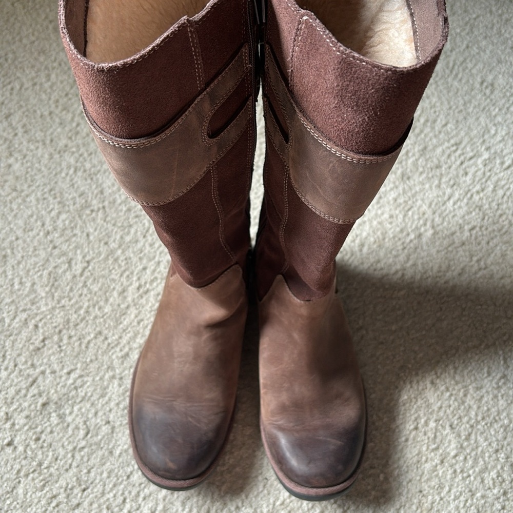 UGG Zarina brown suede knee high boots